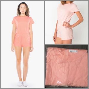 4/$28 ❤️ AA Fine Jersey T-Shirt Romper in Apricot